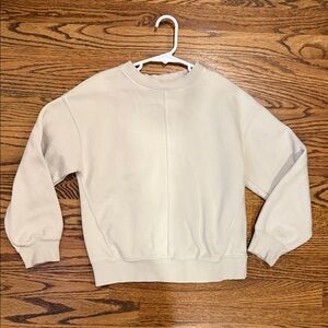 Zara Kids Cream Crew Neck Sweatshirt